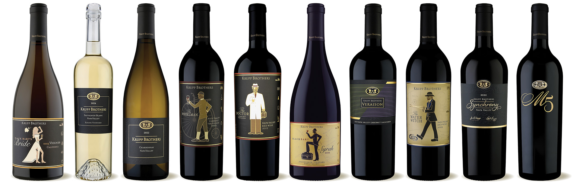 Collection of Krupp Brothers Wine Club Wines